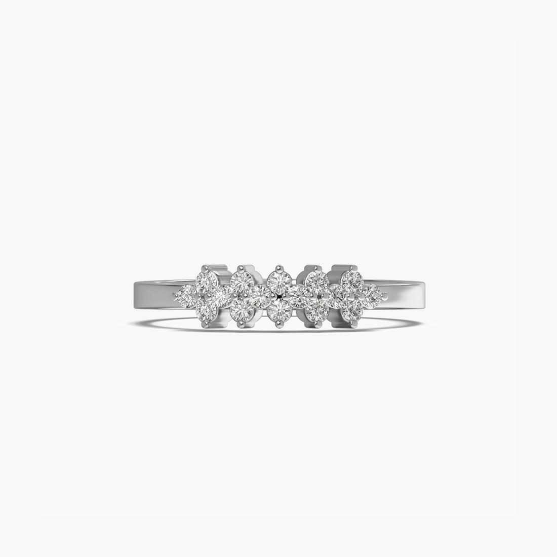 Radiant Lab Diamond Ring - Top View in White Gold - Radiant Diamond Ring by Moena
