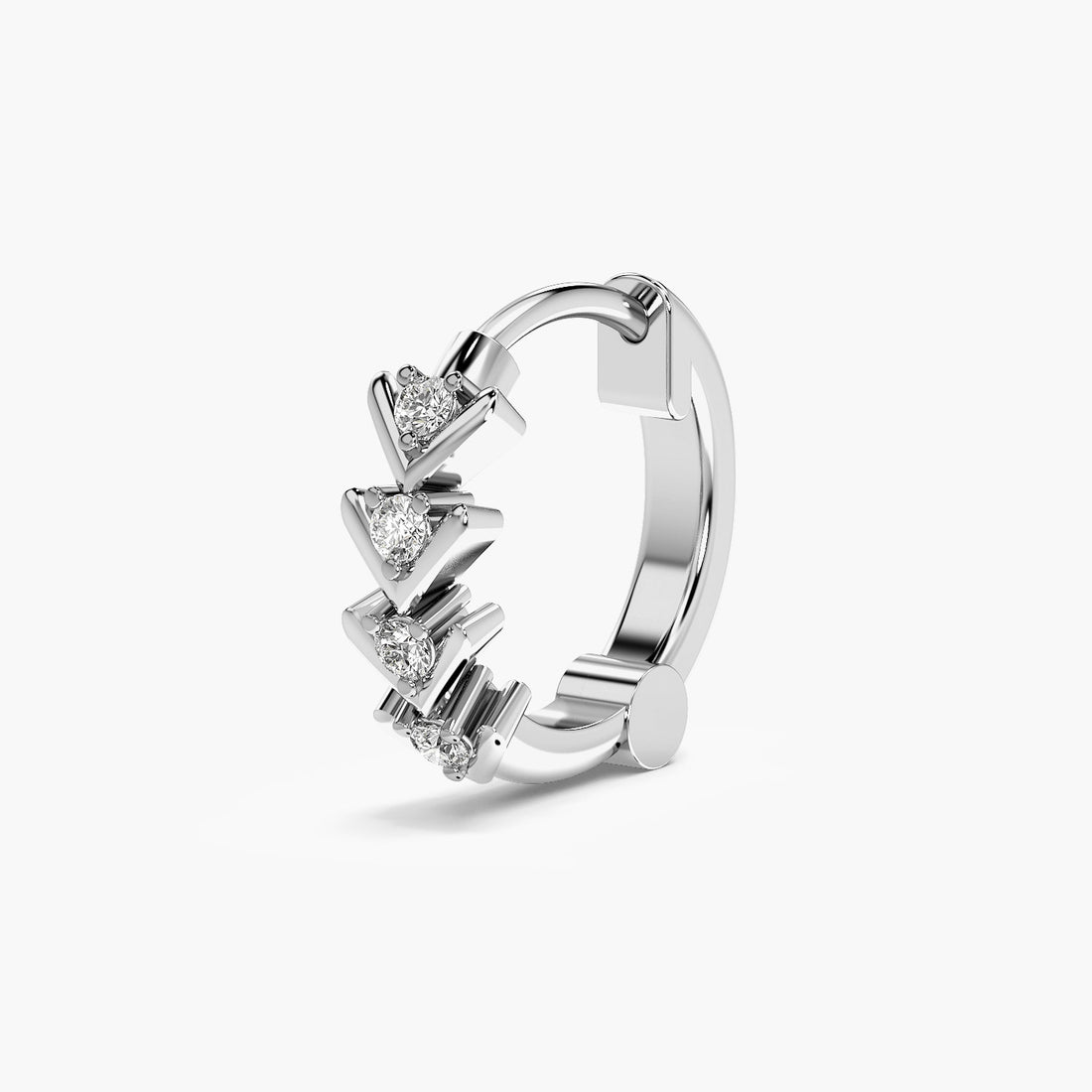 Chevron Lab-Grown Diamond Nosepin