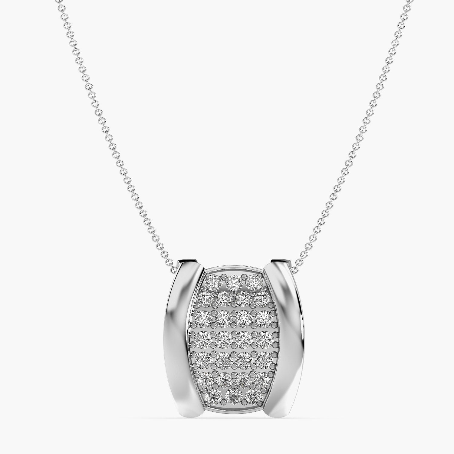Regal Shield Lab-Grown Diamond Pendant - Moena
