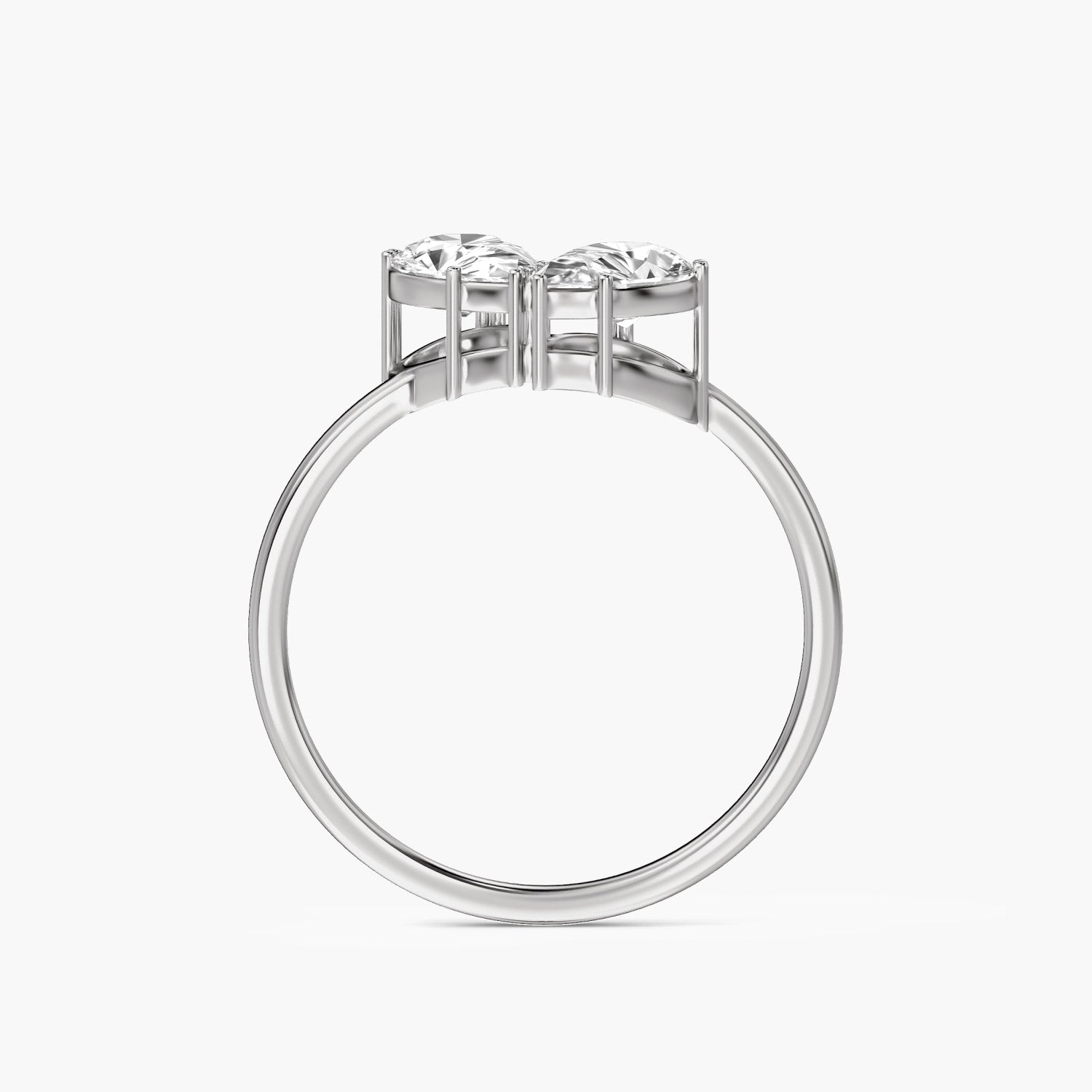 Toi et Moi Pear Diamond Ring