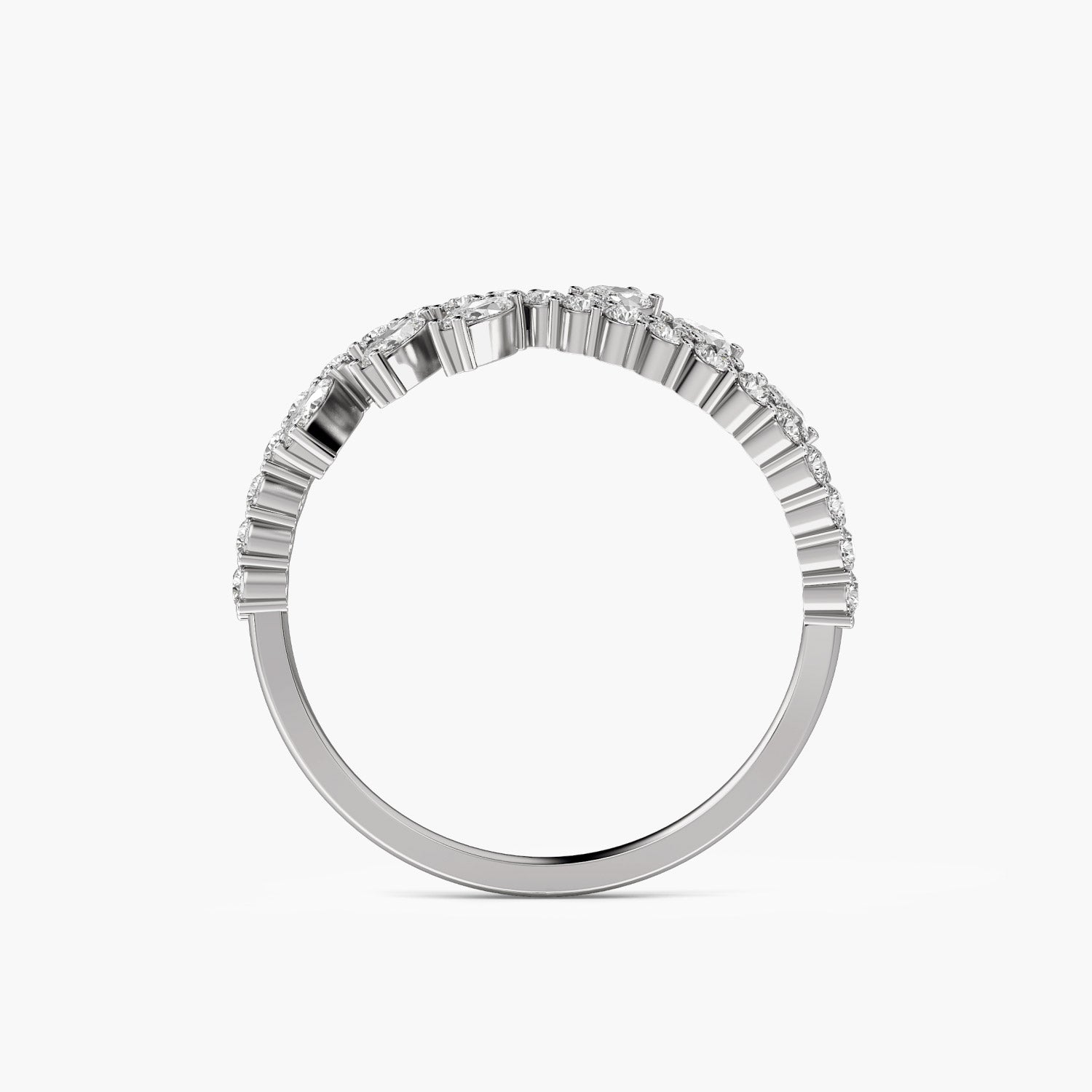 A graceful symphony of marquise and round brilliance