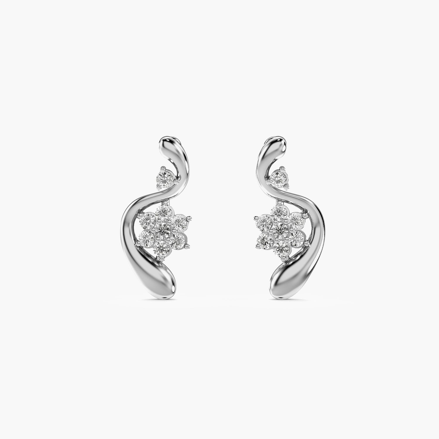 Celara Petal Curve Earrings