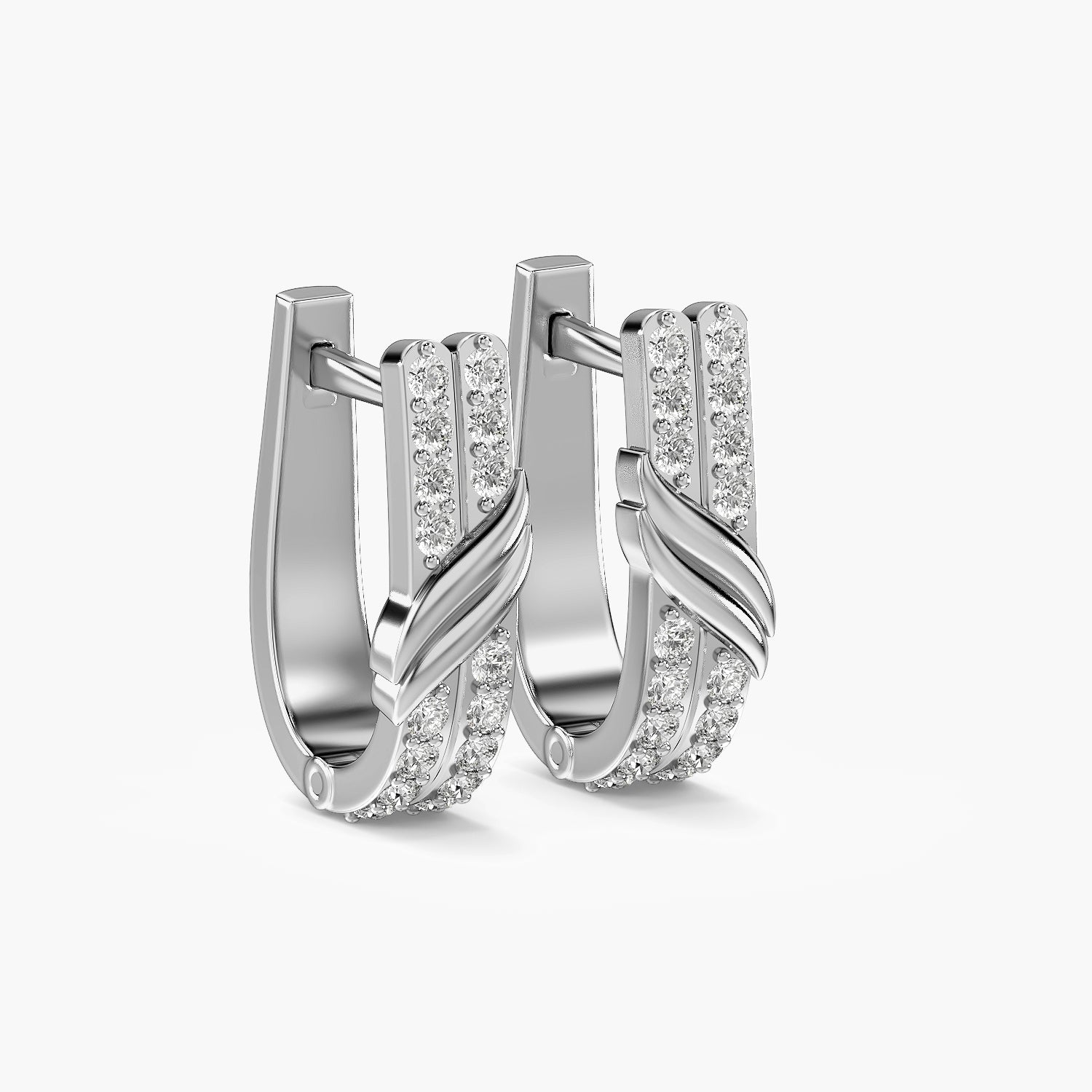 Twist Pavé Hoop