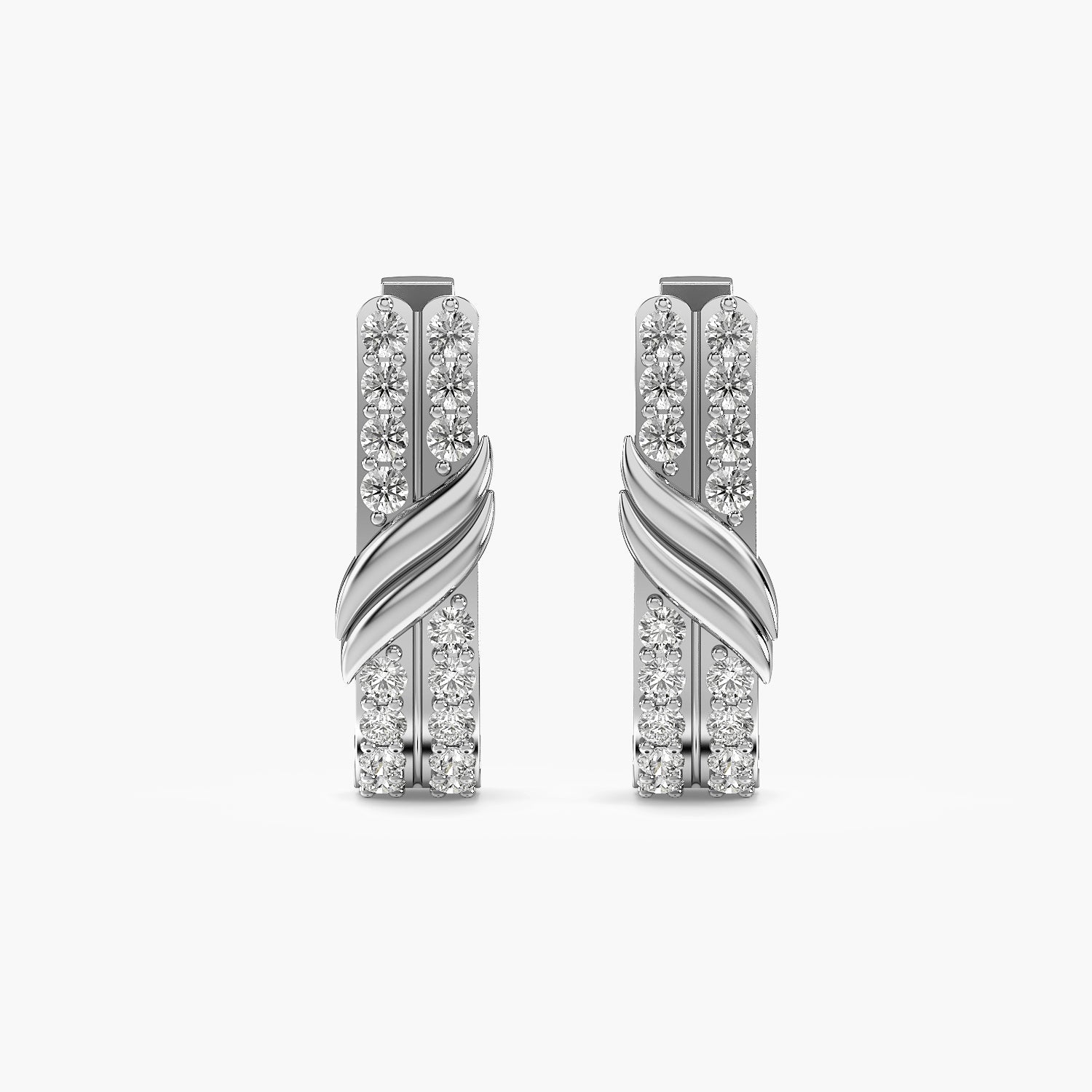 Twist Pavé Hoop