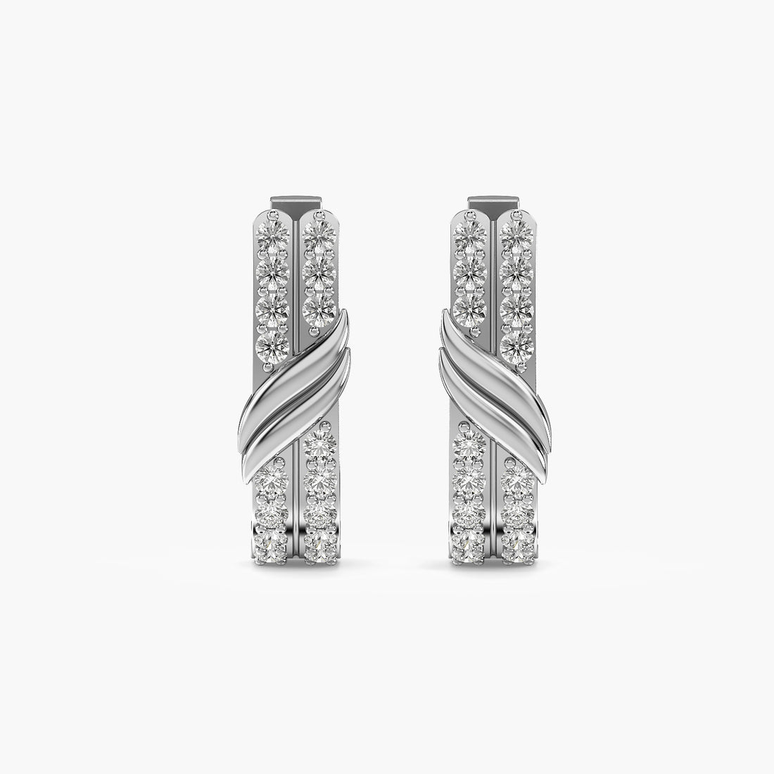 Twist Pavé Hoop