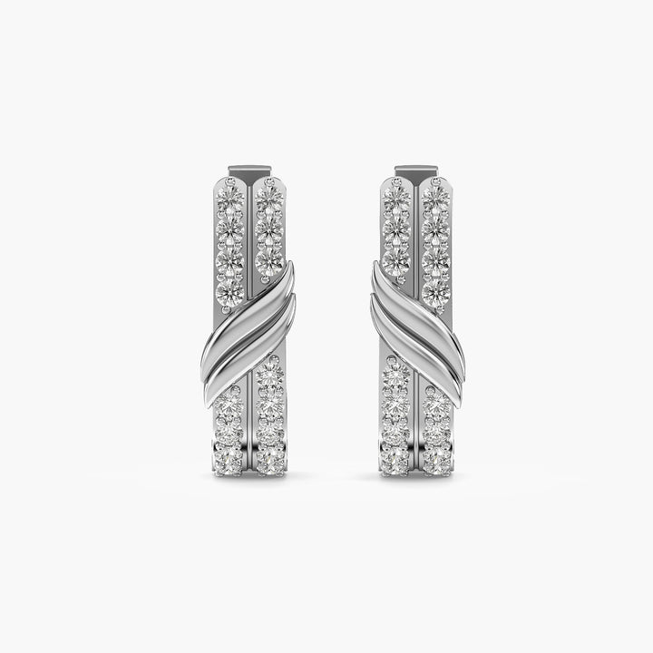 Twist Pavé Hoop