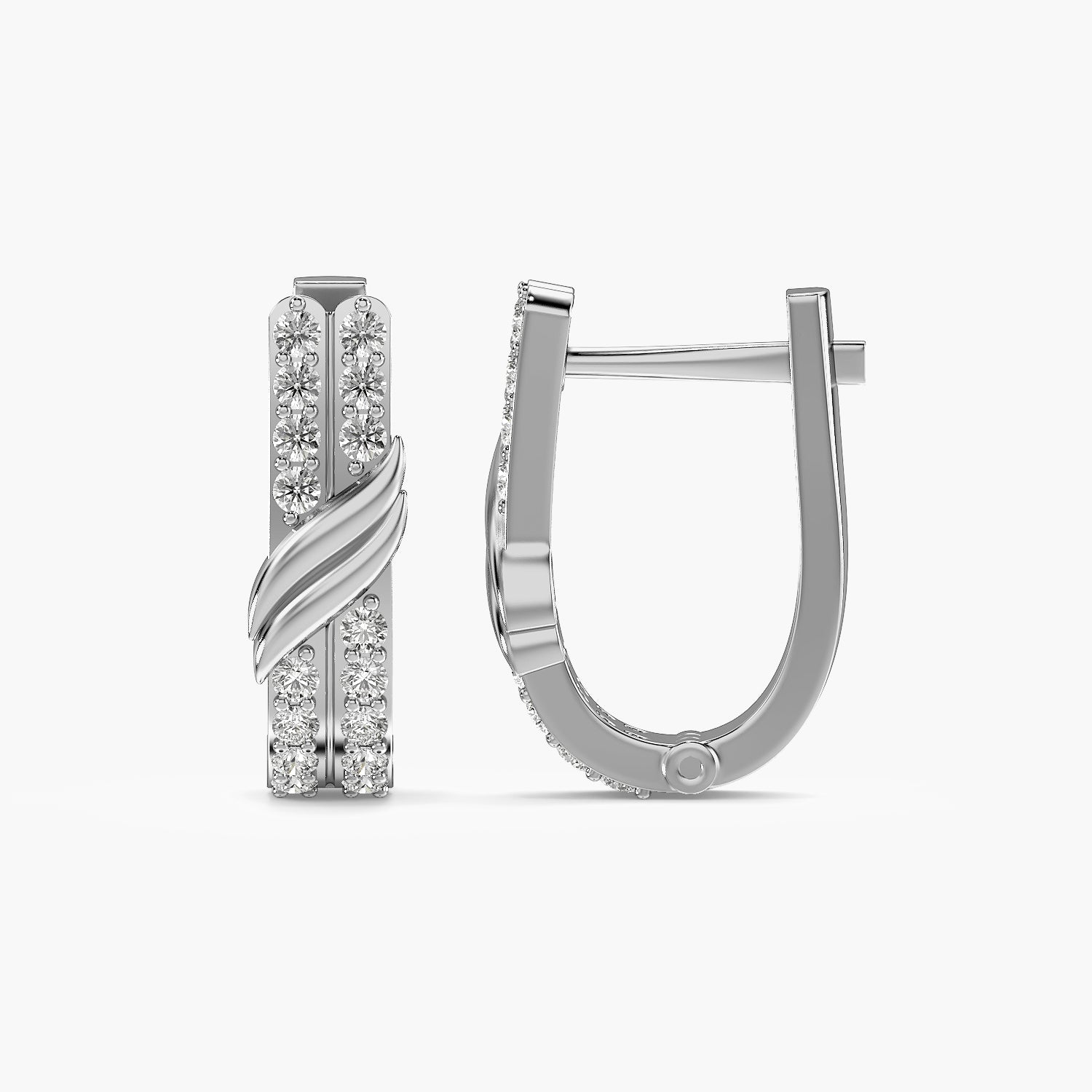 Twist Pavé Hoop