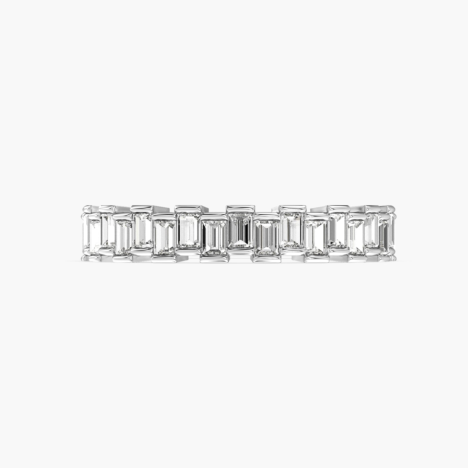Baguette Half Eternity Ring
