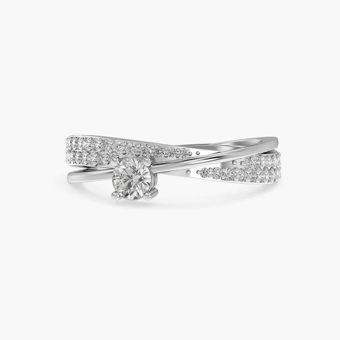 Elara Twin Band Spark Ring