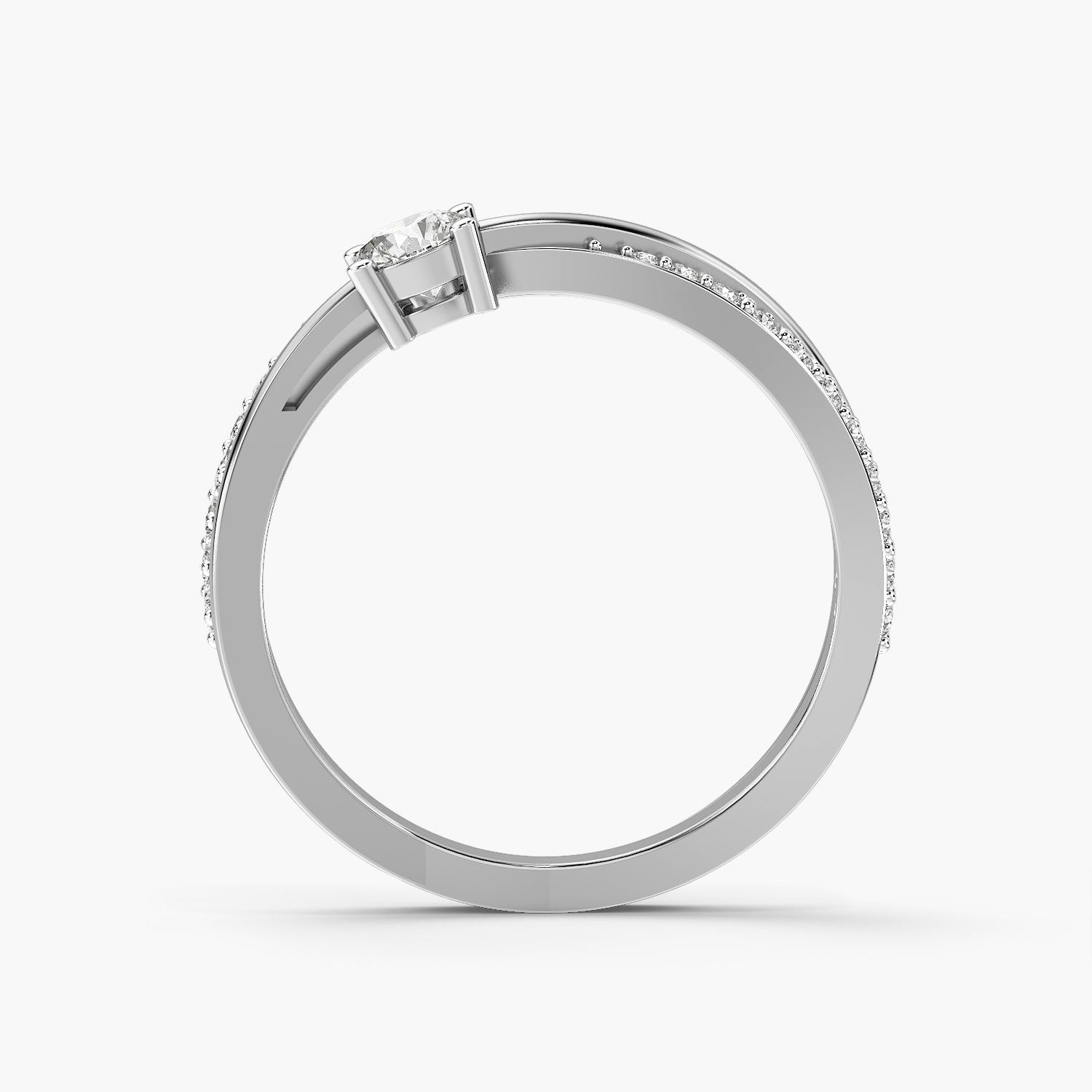 Elara Twin Band Spark Ring