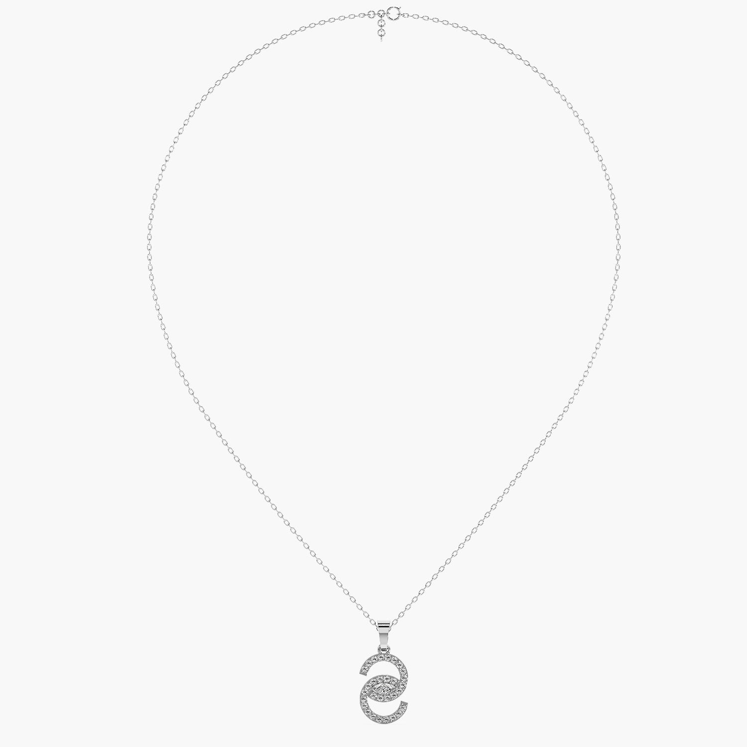 Crescent Cascade Necklace(With Chain)