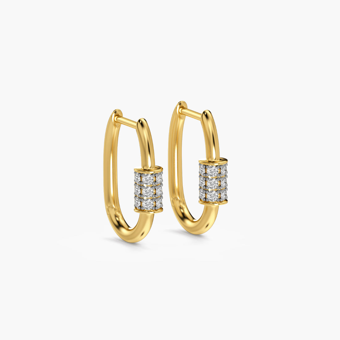 Daily Spark - 3D View in Yellow Gold - Diamond Jewellery by Moena