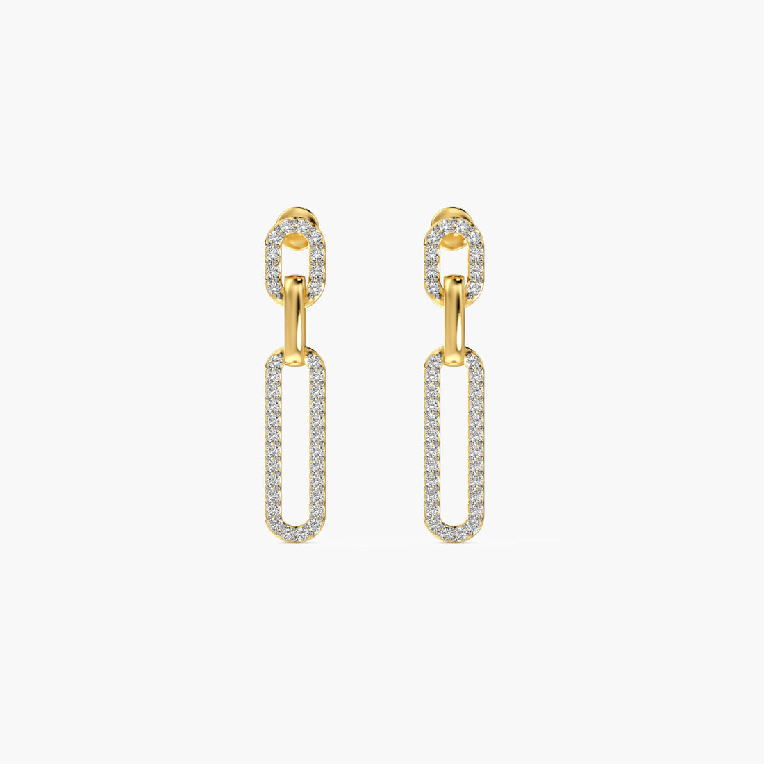 Urban Loop - Front View in Yellow Gold - Diamond Jewellery by Moena