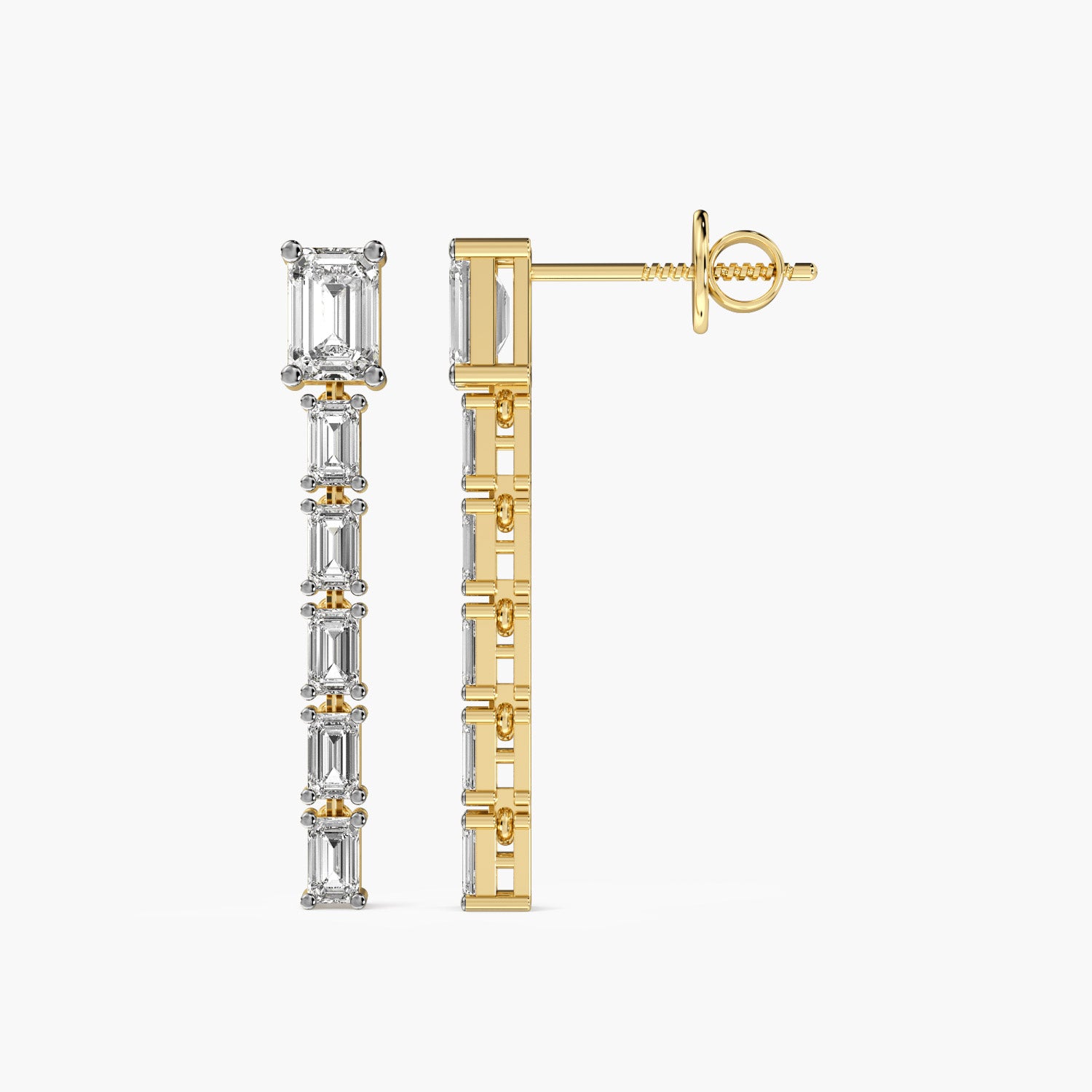 Emerald Cut Drama Drops