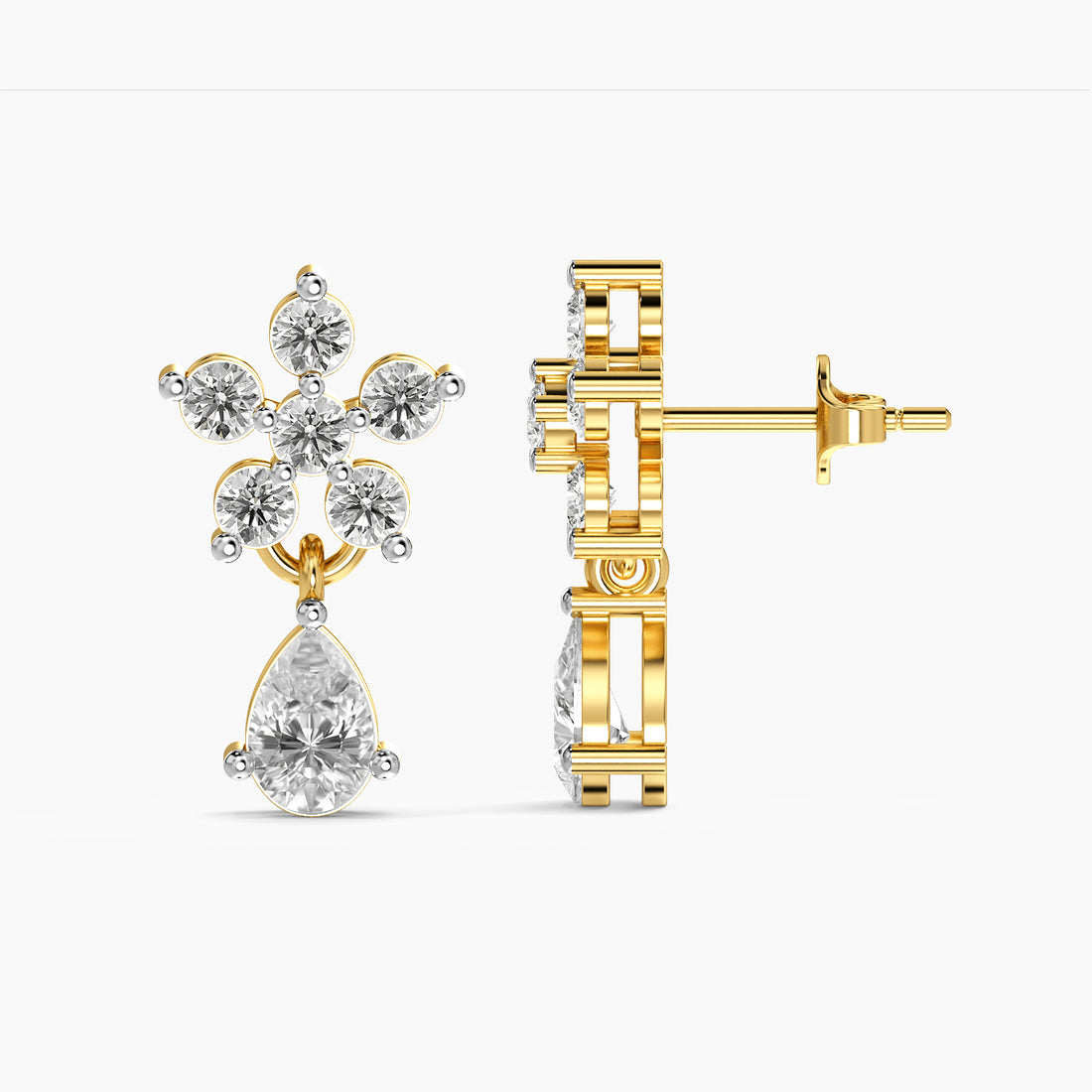 Elara Blossom Drop Earrings