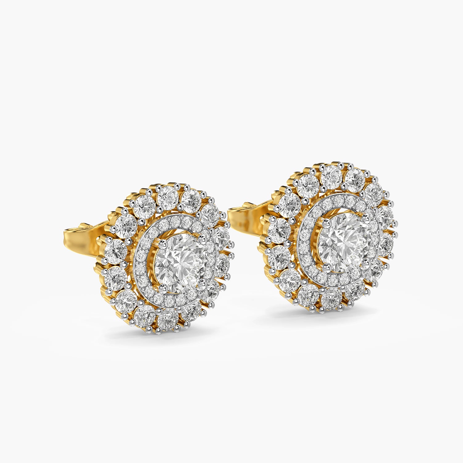 Aurielle Halo Diamond Studs