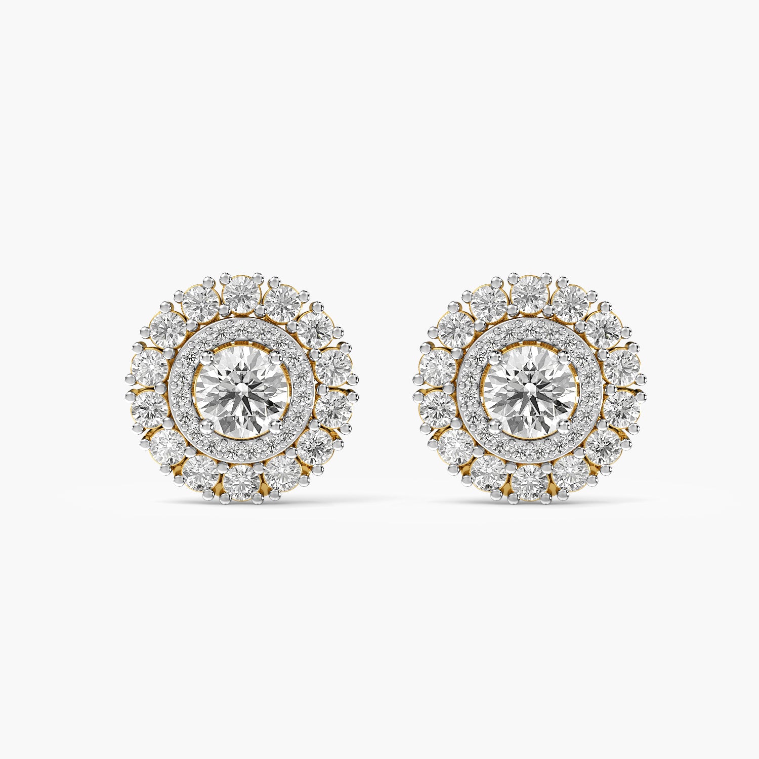 Aurielle Halo Diamond Studs