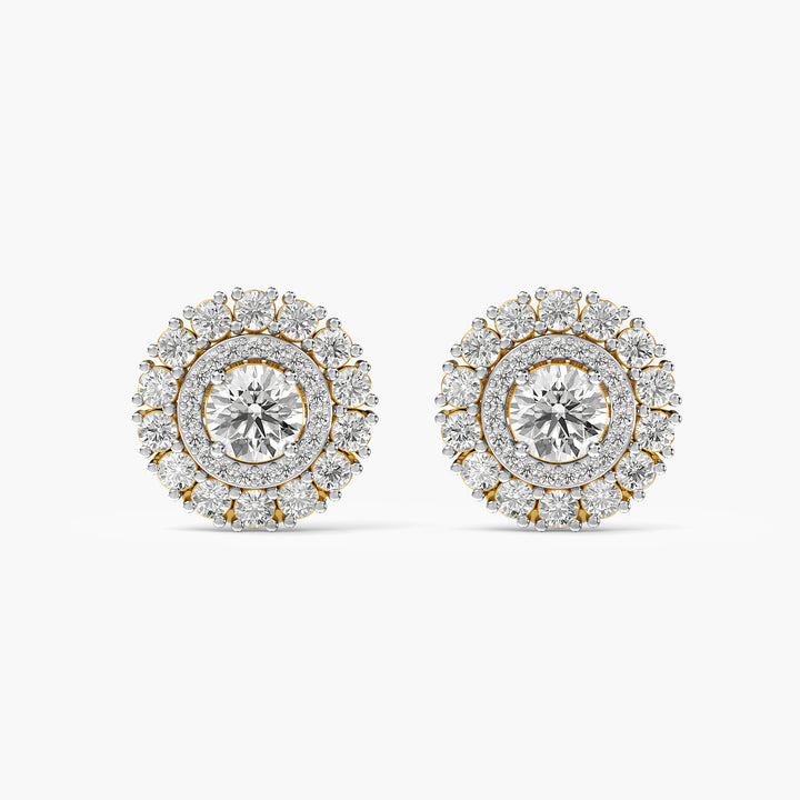 Aurielle Halo Diamond Studs