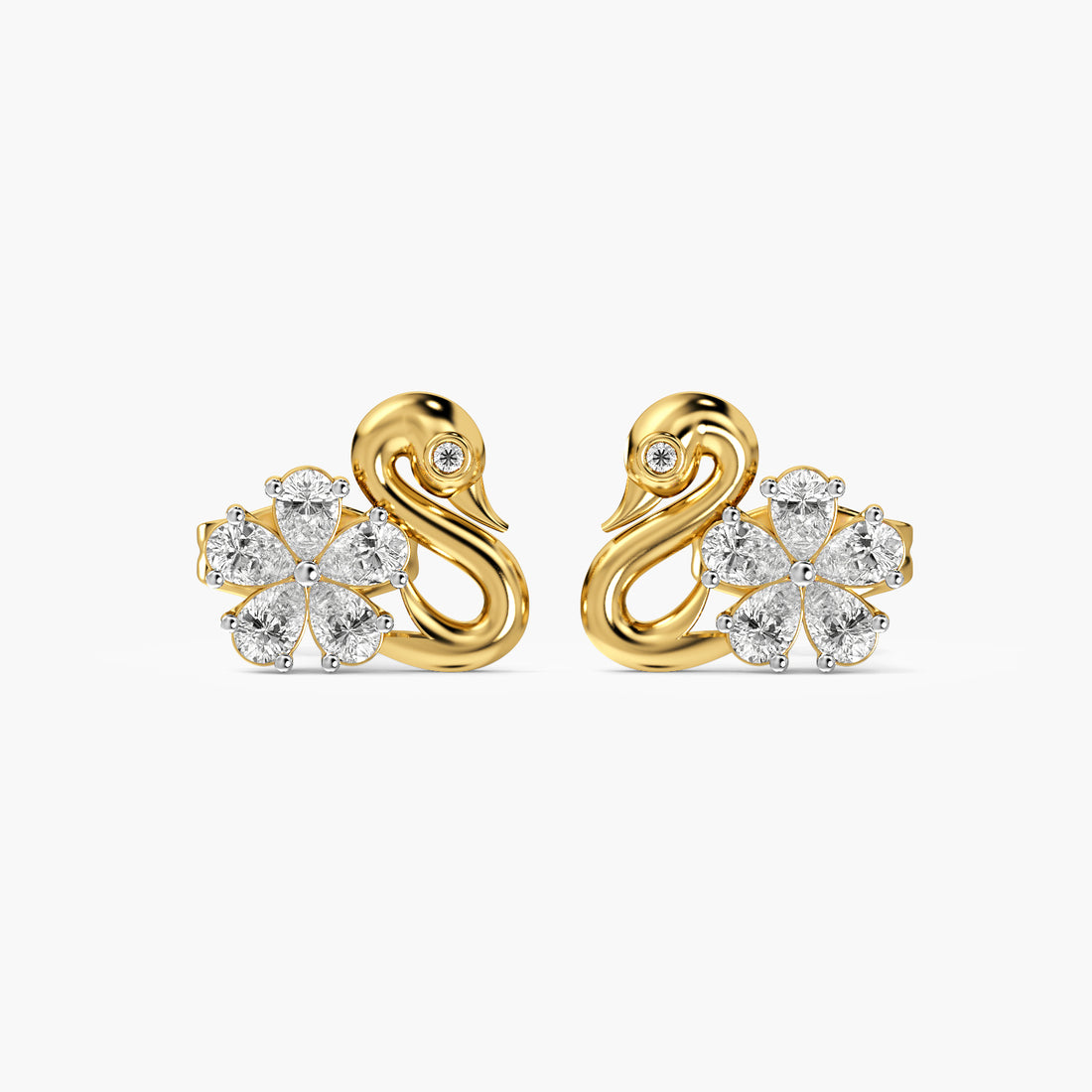 Seren Swan Diamond Studs