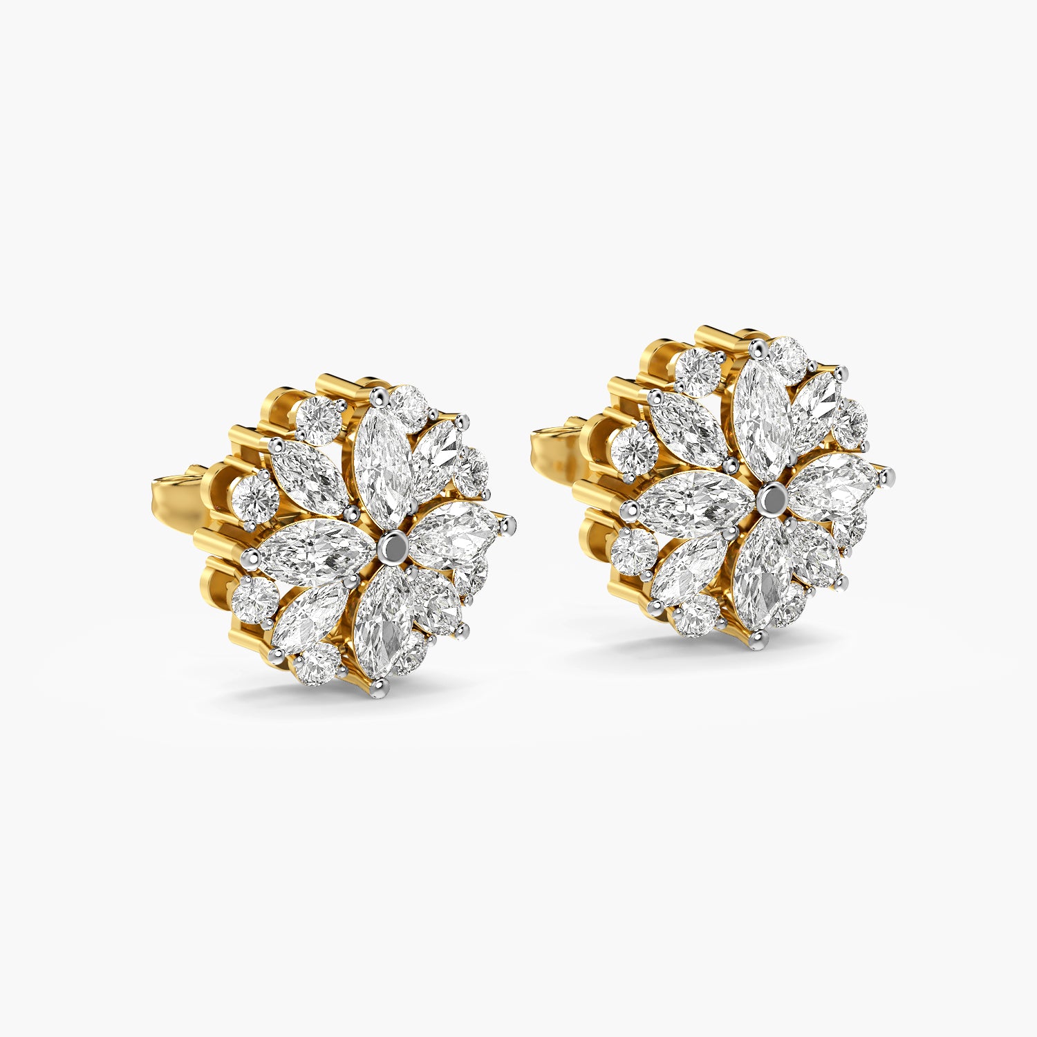 Aurisse Petal Cluster Studs
