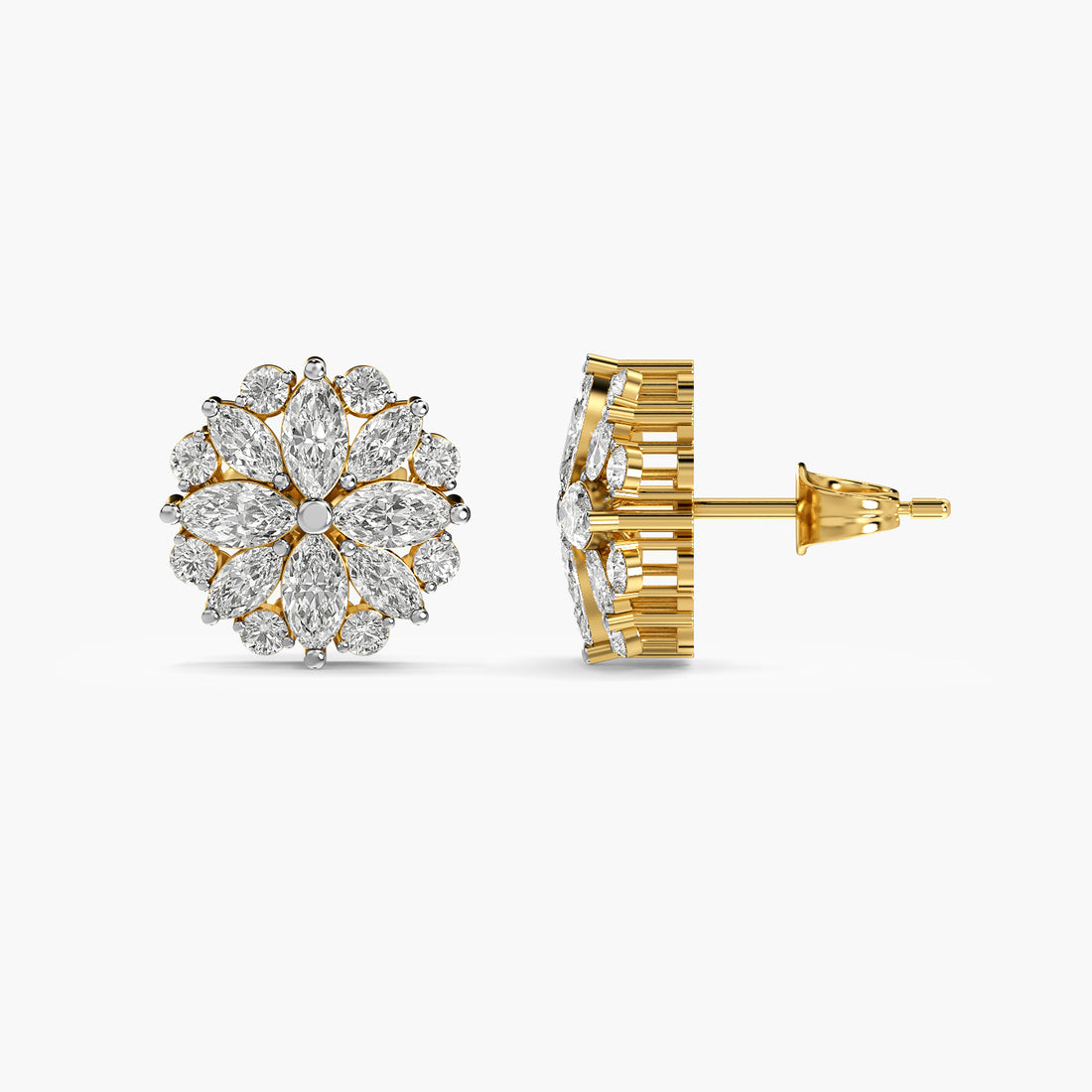 Aurisse Petal Cluster Studs