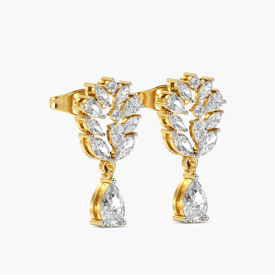 Liora Leaf Drop Earrings