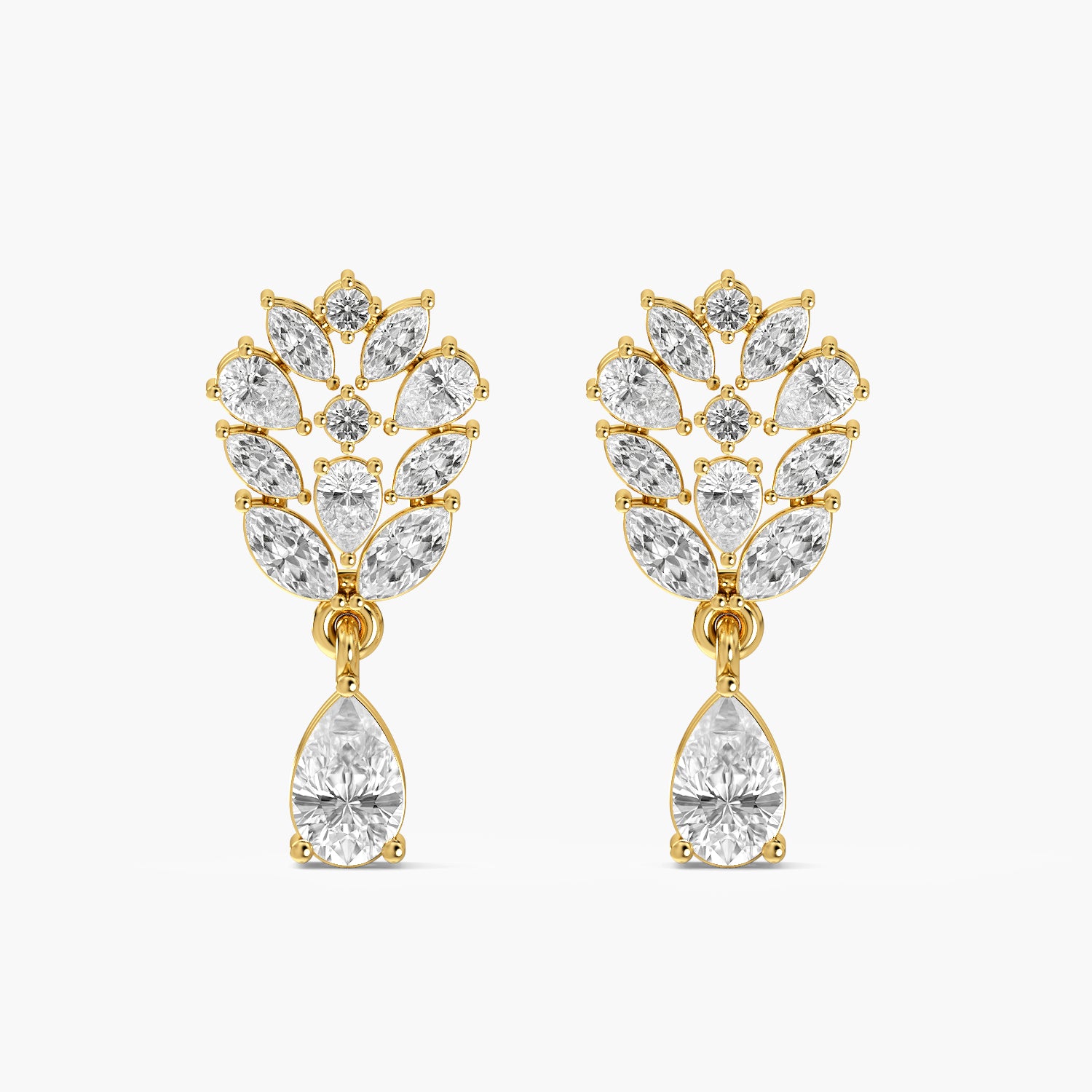 Liora Leaf Drop Earrings