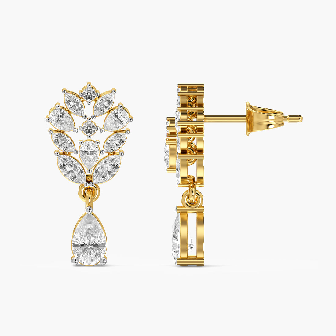 Liora Leaf Drop Earrings