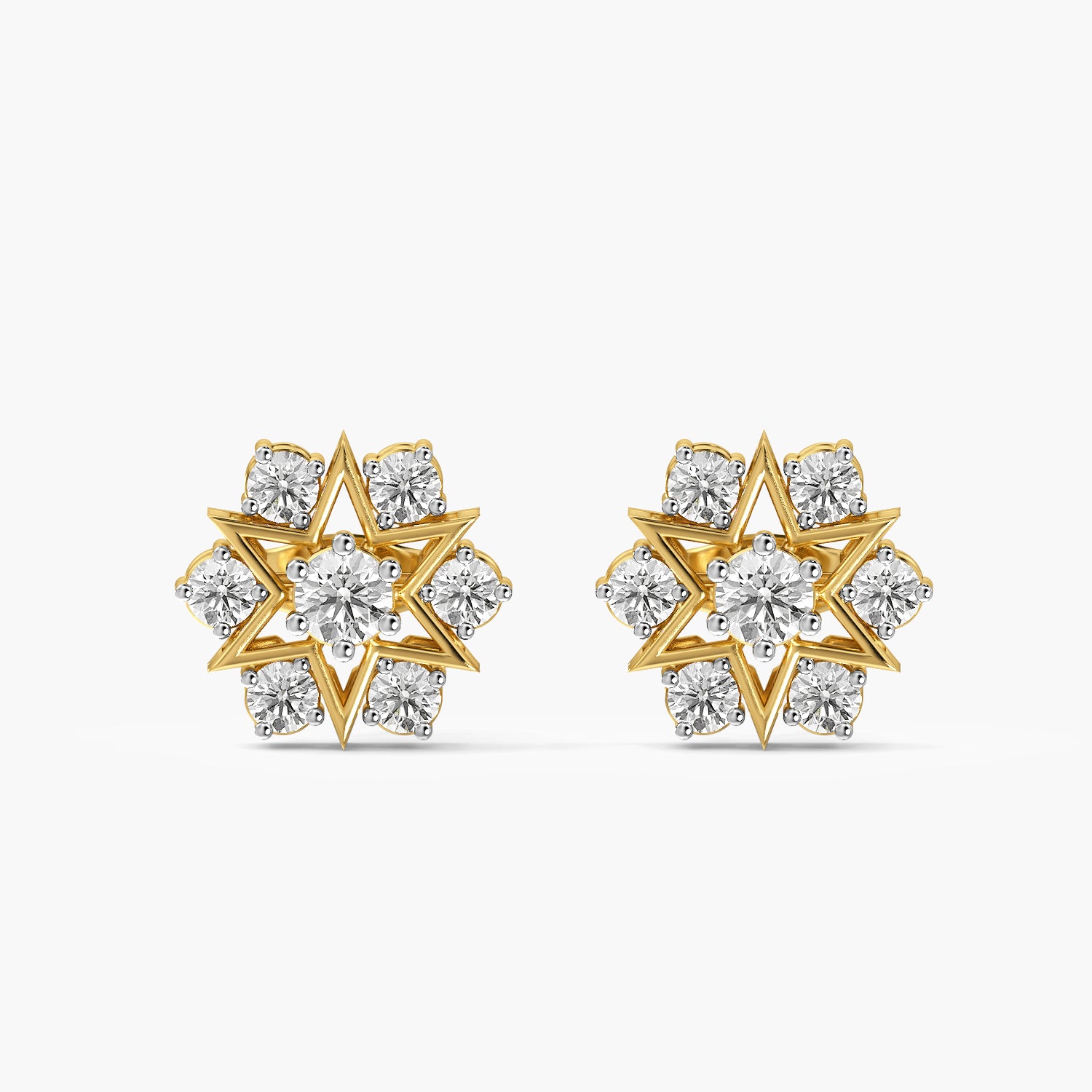 Celest Starburst Diamond Studs