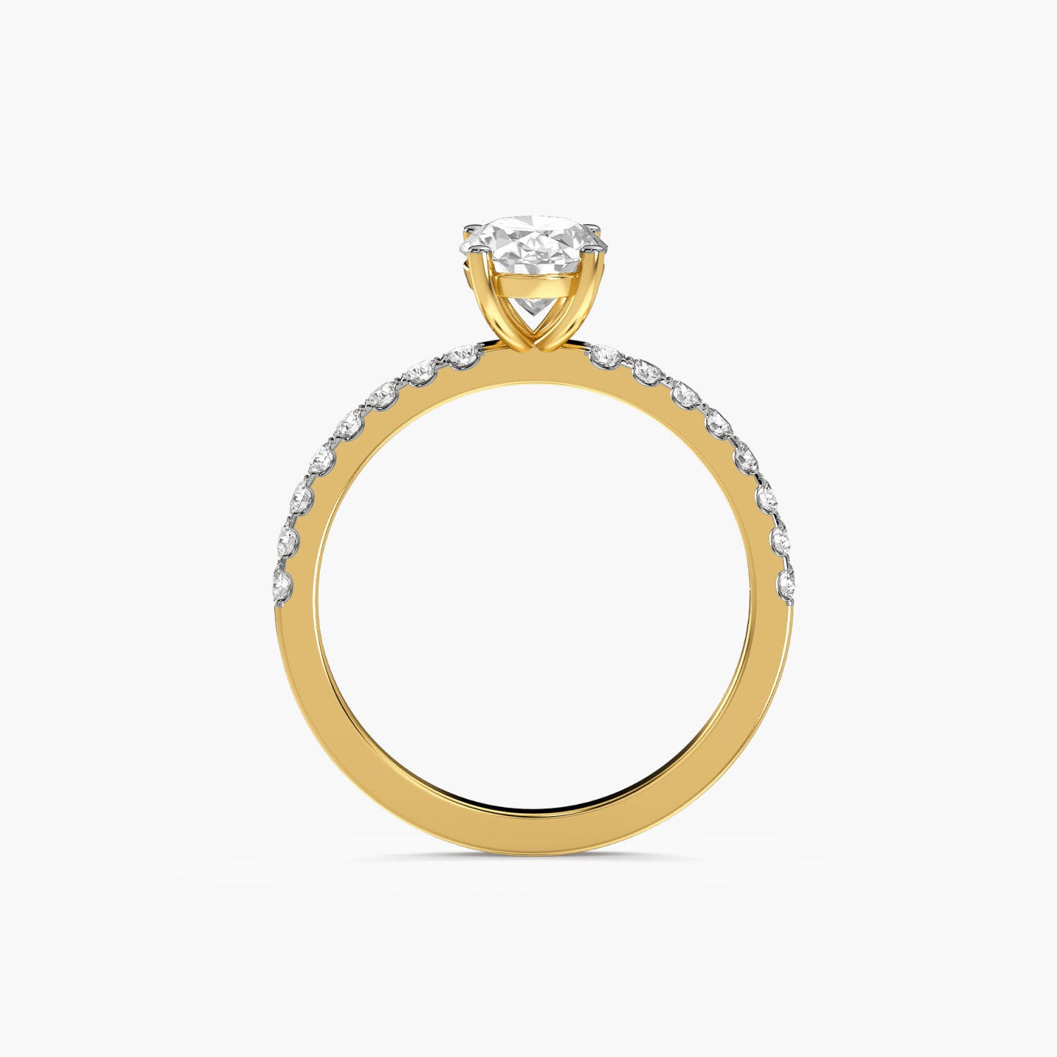 Classic Oval Solitaire Ring - Moena