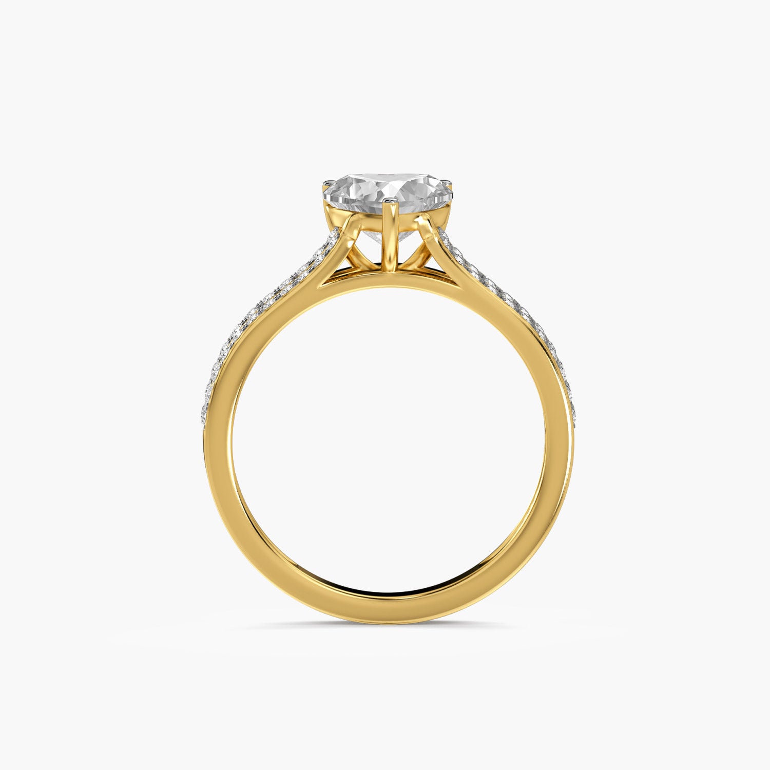 Heart Solitaire Lab-Grown Diamond Ring - Moena
