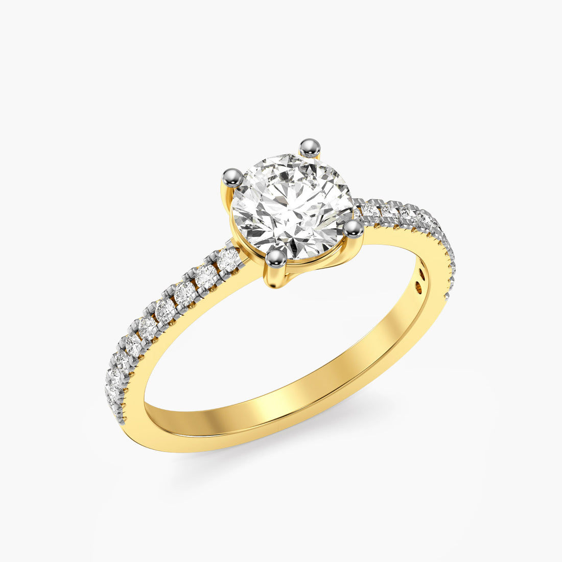 Minimalist Gold Solitaire Ring