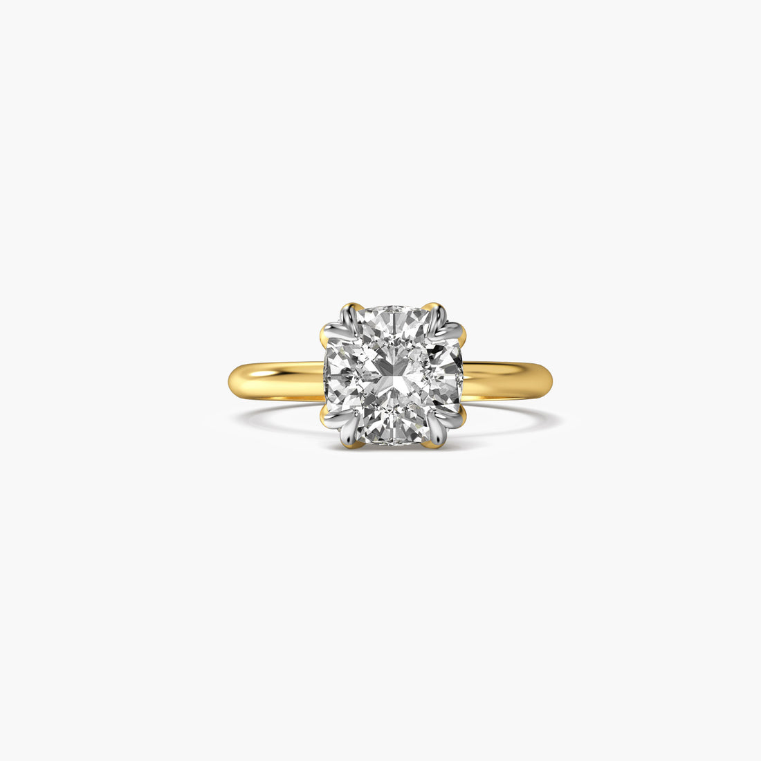 Classic Bloom - Top View in Yellow Gold - Diamond Ring by Moena