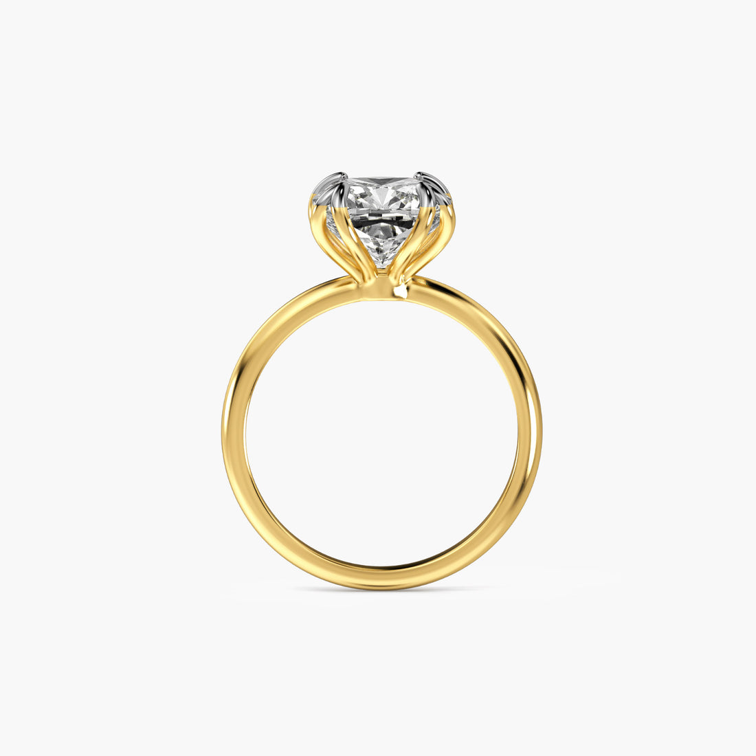 Classic Bloom - Front View in Yellow Gold - Diamond Ring by Moena