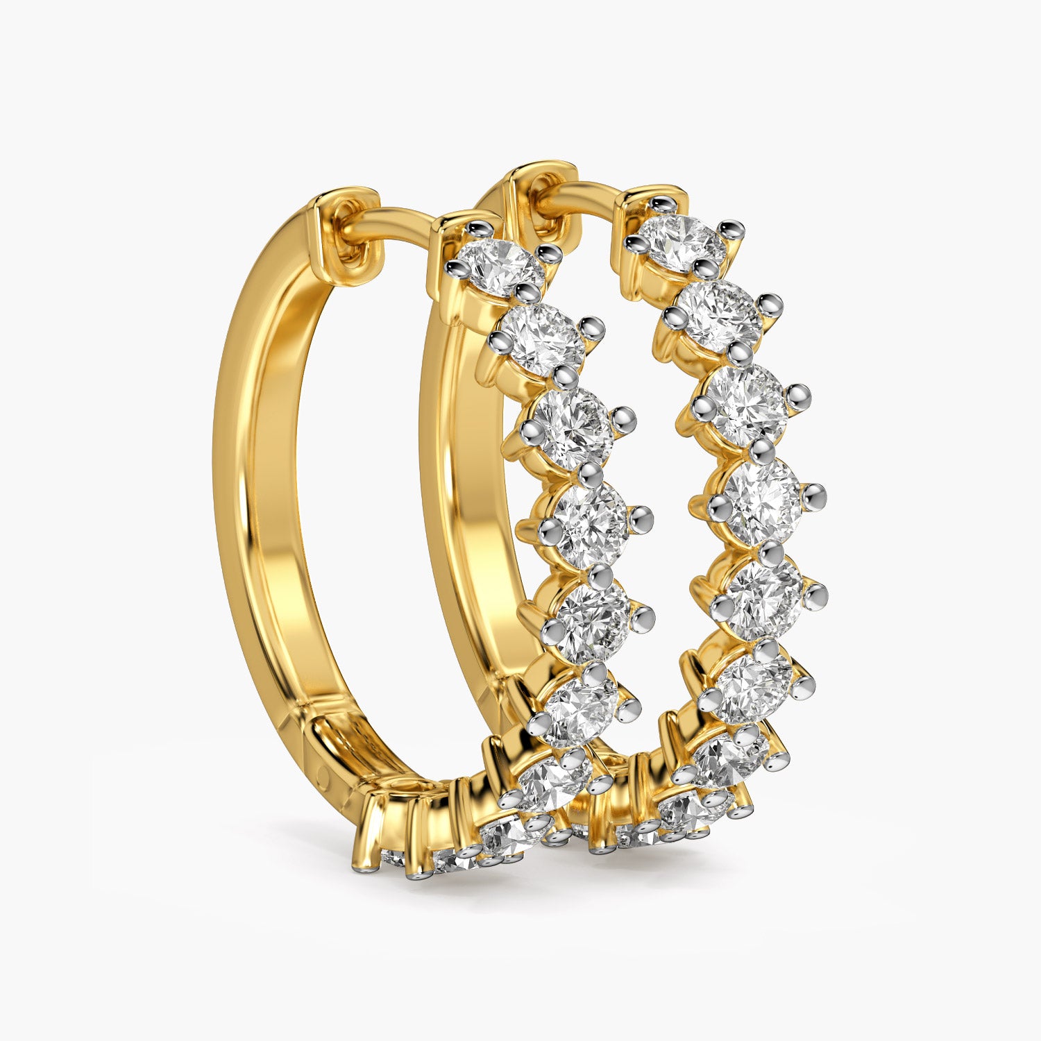 Hoop Elegance Diamond Earrings