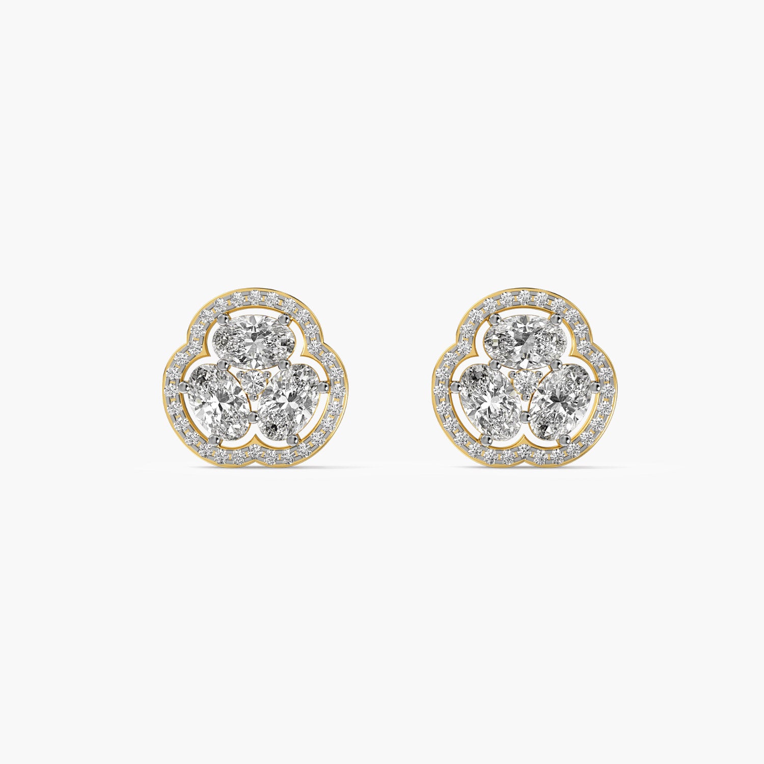Clover Diamond Studs