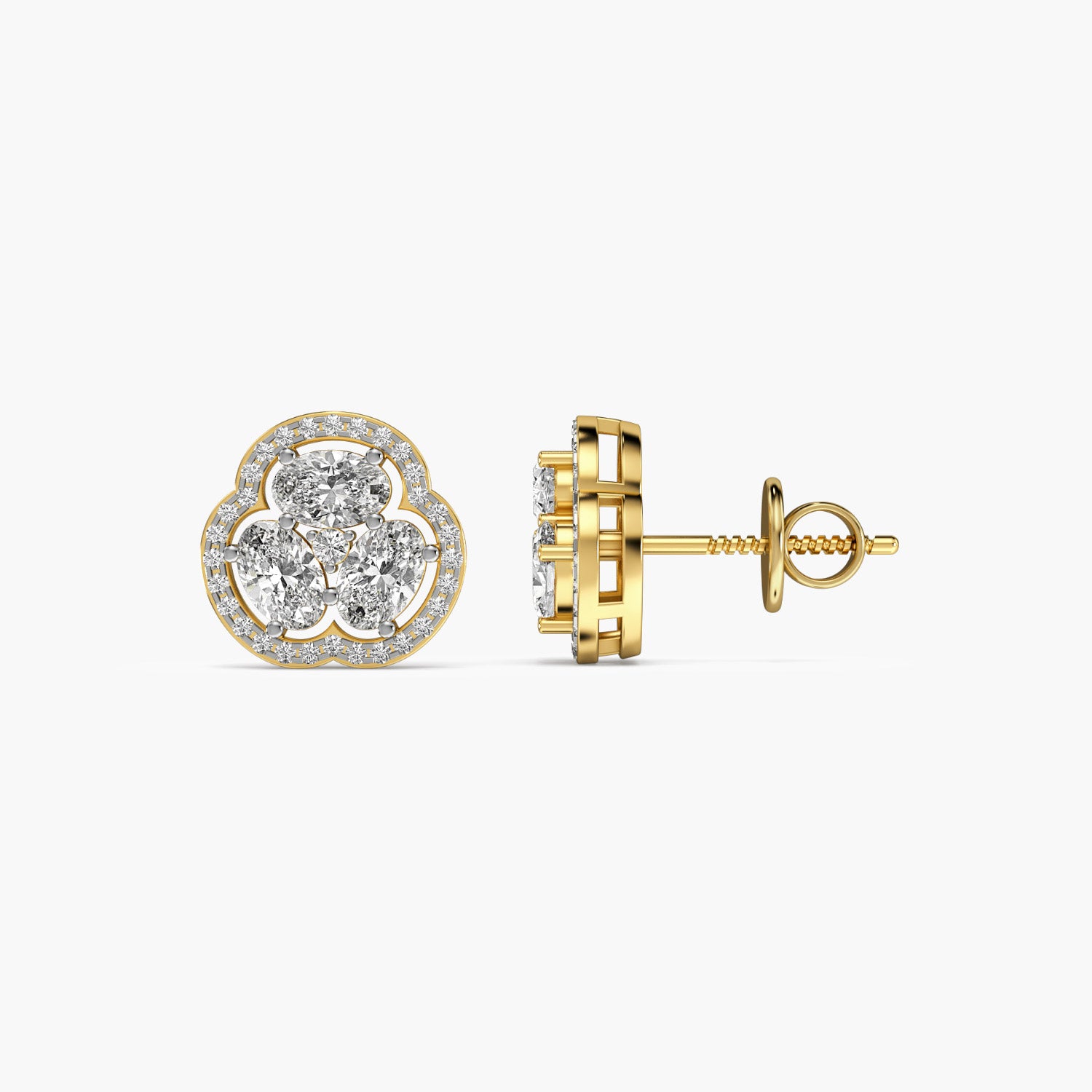 Clover Diamond Studs