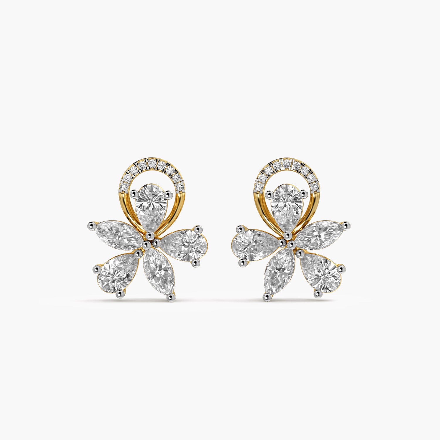 Petal Cluster Diamond Studs