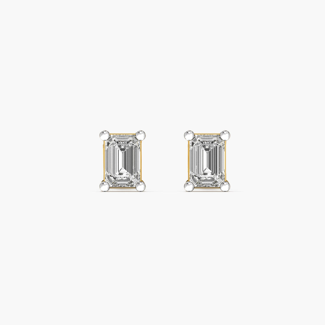 Emerald Essence - Front View in Yellow Gold - Emerald Diamond Jewellery by Moena