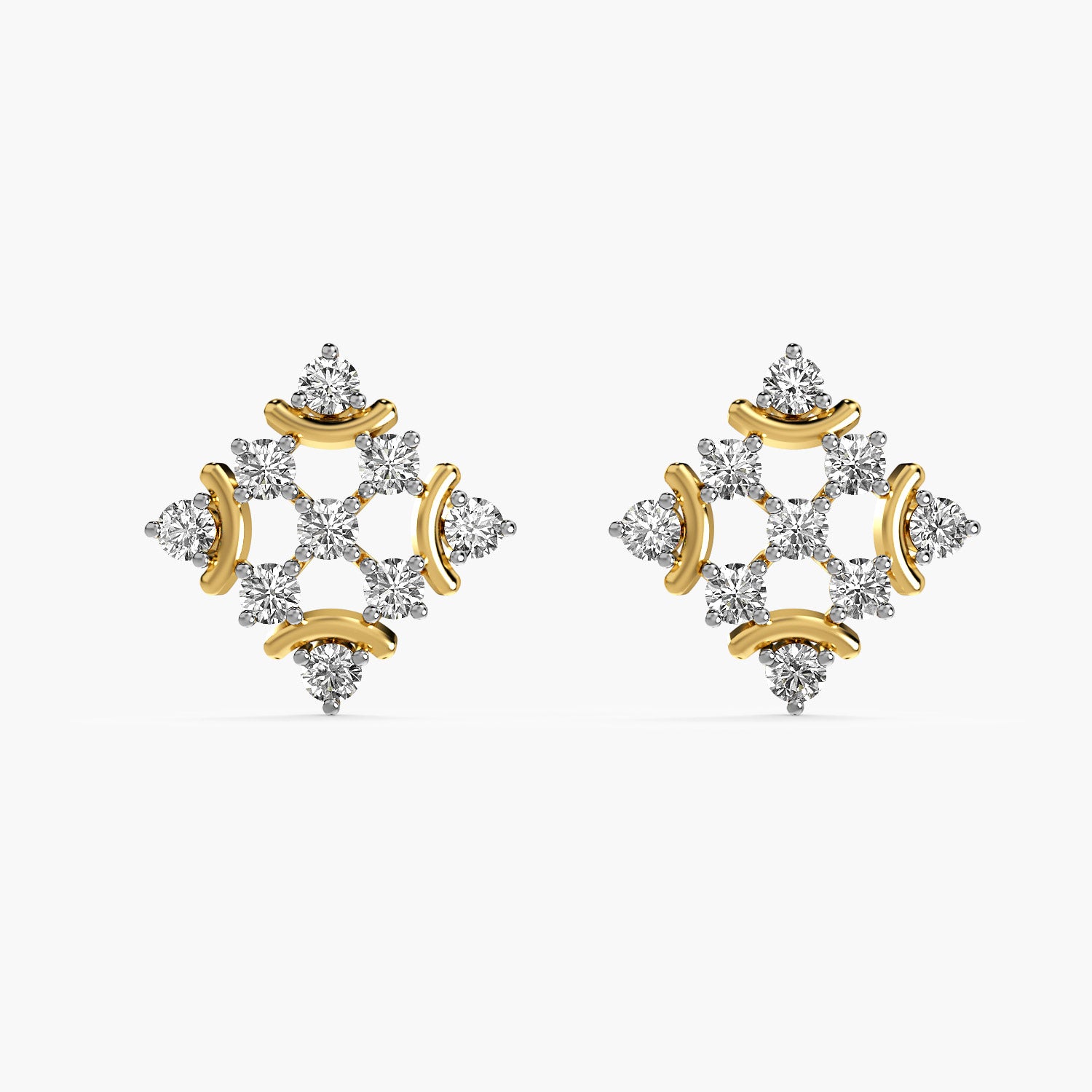 Regal Bloom Lab-Grown Diamond Earrings - Moena