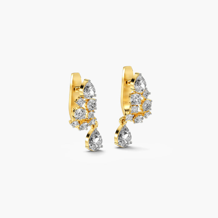 Blushing Cascade Drop Earrings - Moena