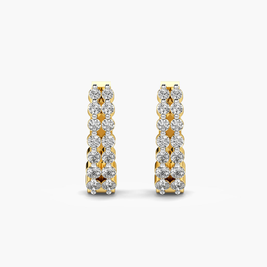 Mystic bali - Front View in Yellow Gold - Diamond Jewellery by Moena