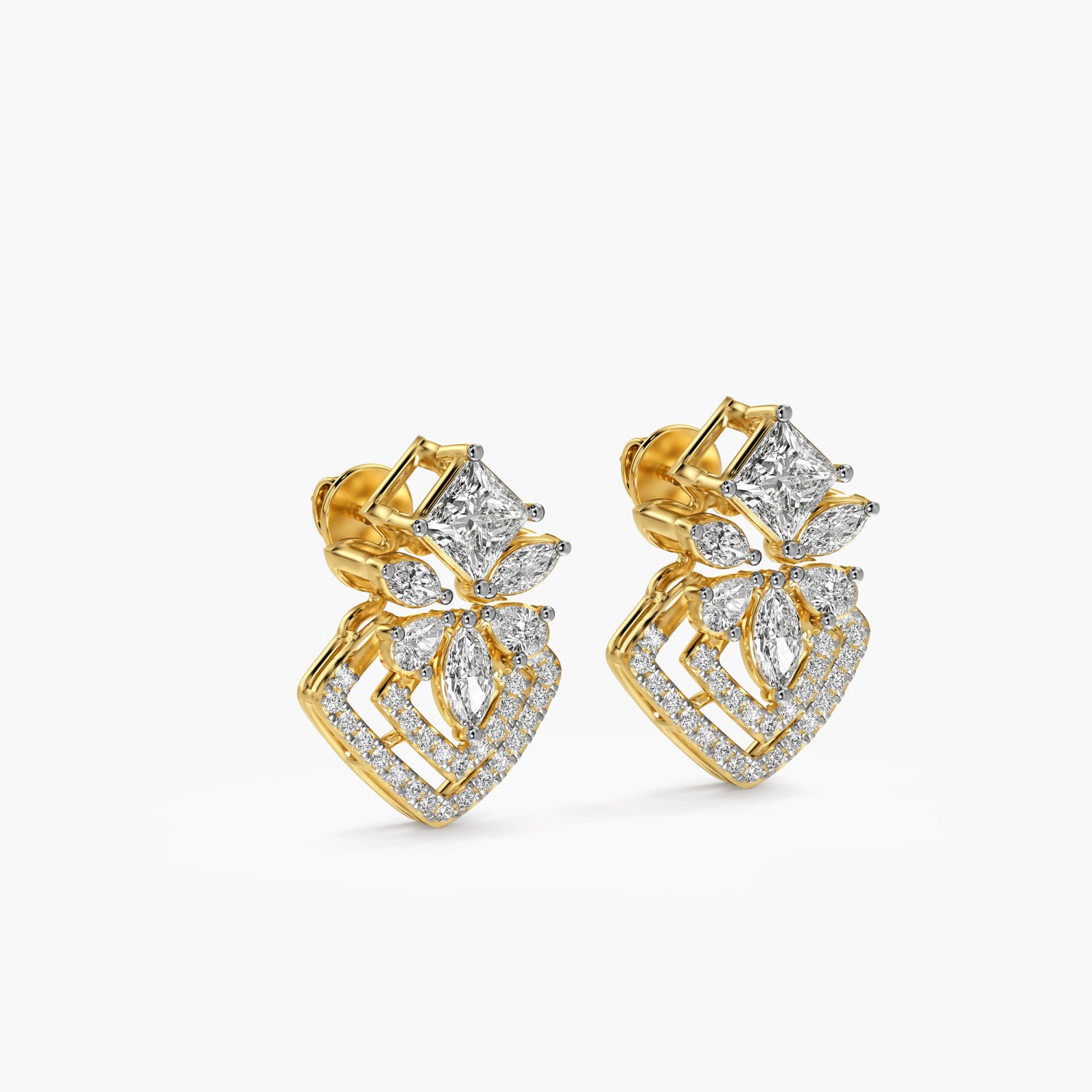 Double Halo Glam Studs