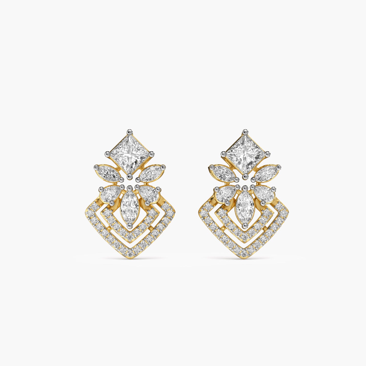 Double Halo Glam Studs