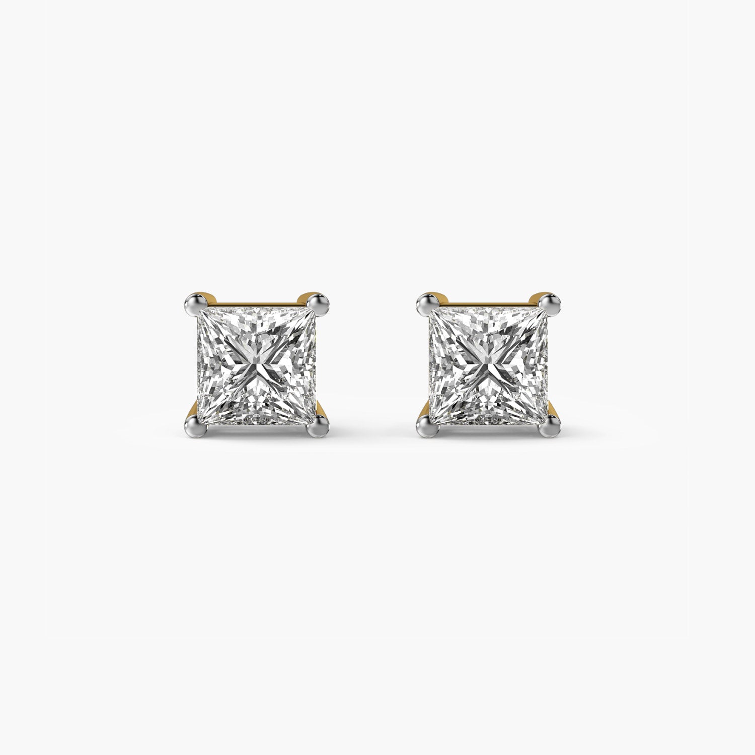 Princess-Cut Lab-Grown Diamond Studs - Moena