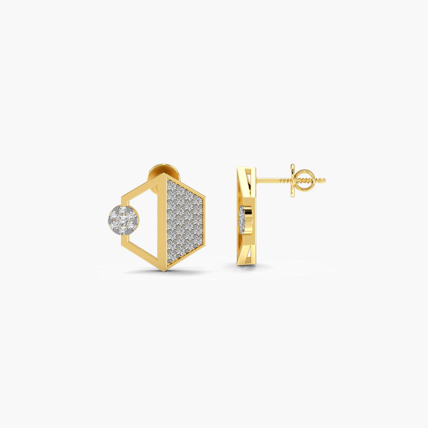 Modern Hexagonal Earrings - Moena