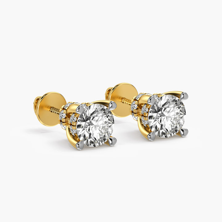 Timeless Solitaire Lab-Grown Diamond Studs - Moena