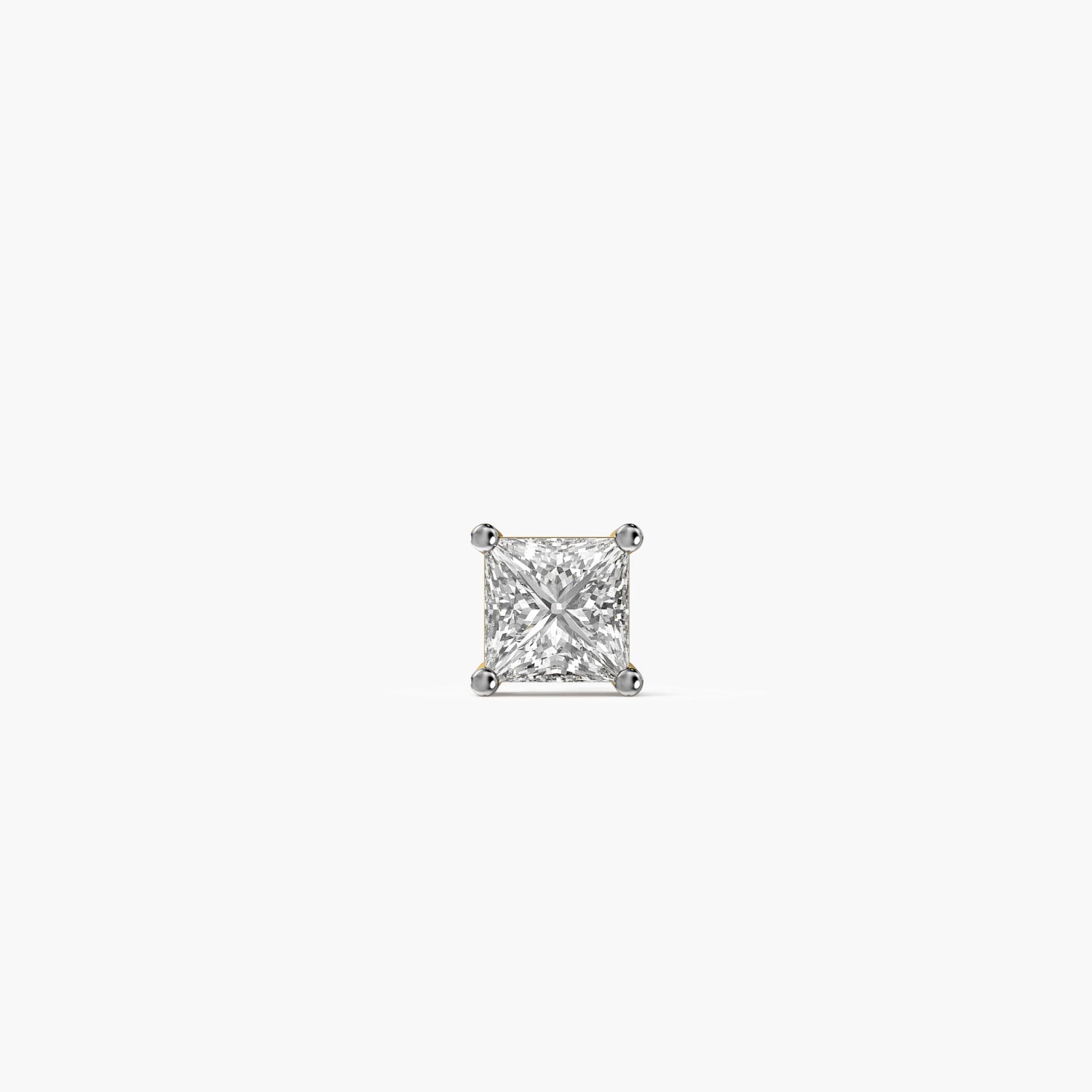 Regal Princess-Cut Men's Stud