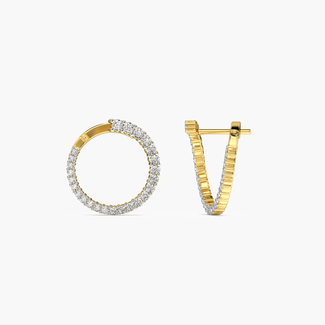 Infinite Glow - Side View in Yellow Gold - Diamond Jewellery by Moena