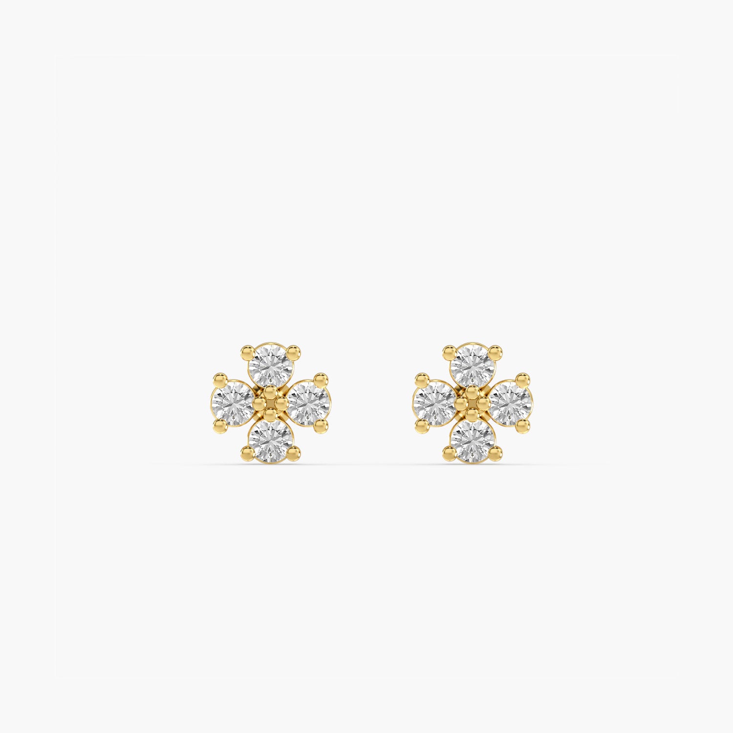 Diamond Petal Earrings - Moena